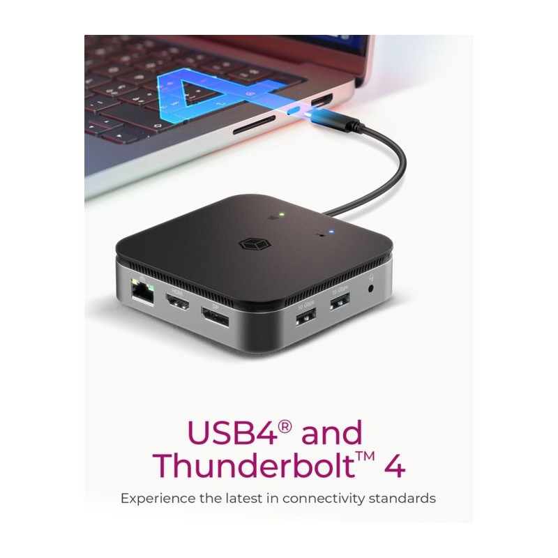Priklopna postaja Icy Box IB-DK408-C41, 7-v-1, USB 4.0