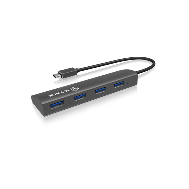 Hub Icy Box IB-AC6405-C, 4-portni, USB-C