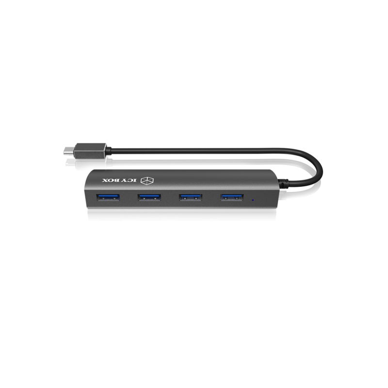 Hub Icy Box IB-AC6405-C, 4-portni, USB-C
