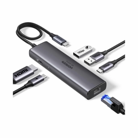 Hub Ugreen 6-v-1, USB-C