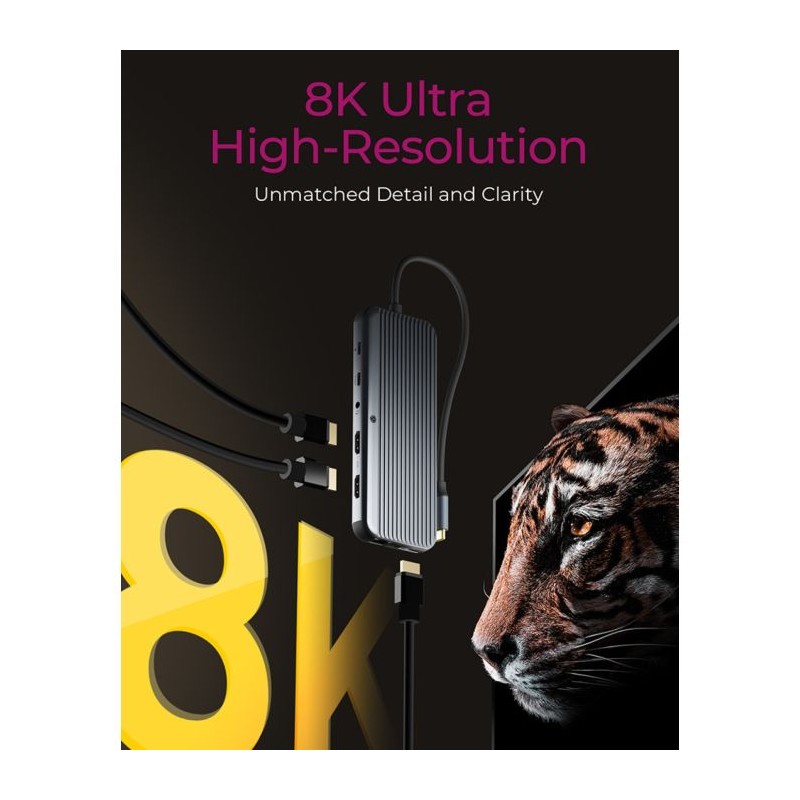 Priklopna postaja IcyBox IB-DK4060-CPD, 12-v-1, USB-C