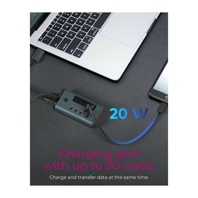 Hub IcyBox IB-HUB1454-C31, 4-port, USB-C 3.2