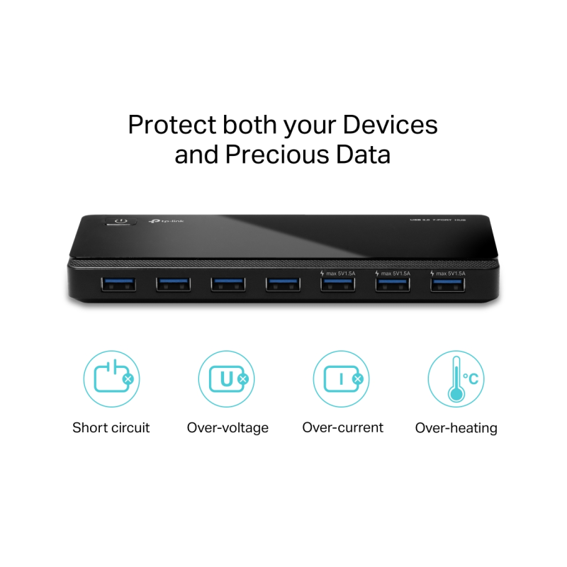 Hub TP-LINK UH700, 7-port, USB 3.0
