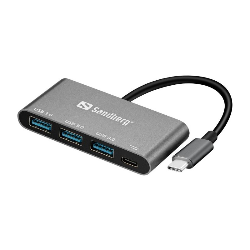 Hub Sandberg USB-C, 3x USB 3.0