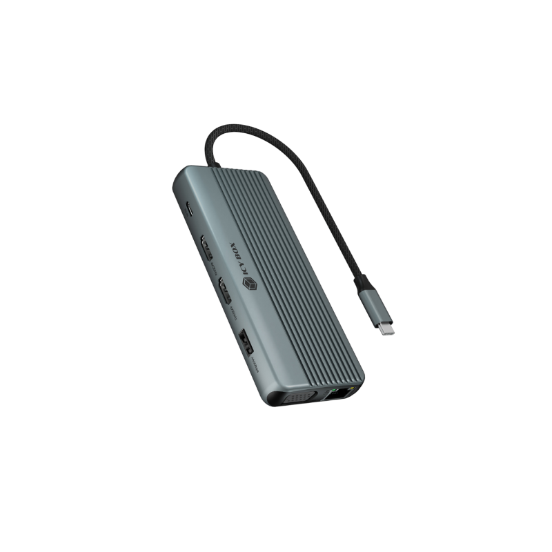 Priklopna postaja IcyBox IB-DK4062-CPD, 12-v-1, USB-C