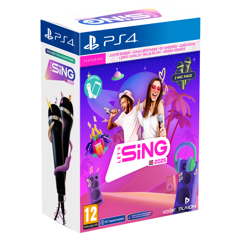 Igra Lets Sing 2025 - Double Mic Bundle (Playstation 4)