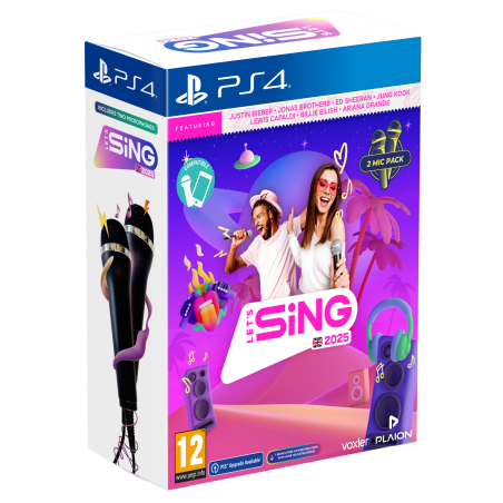 Igra Lets Sing 2025 - Double Mic Bundle (Playstation 4)