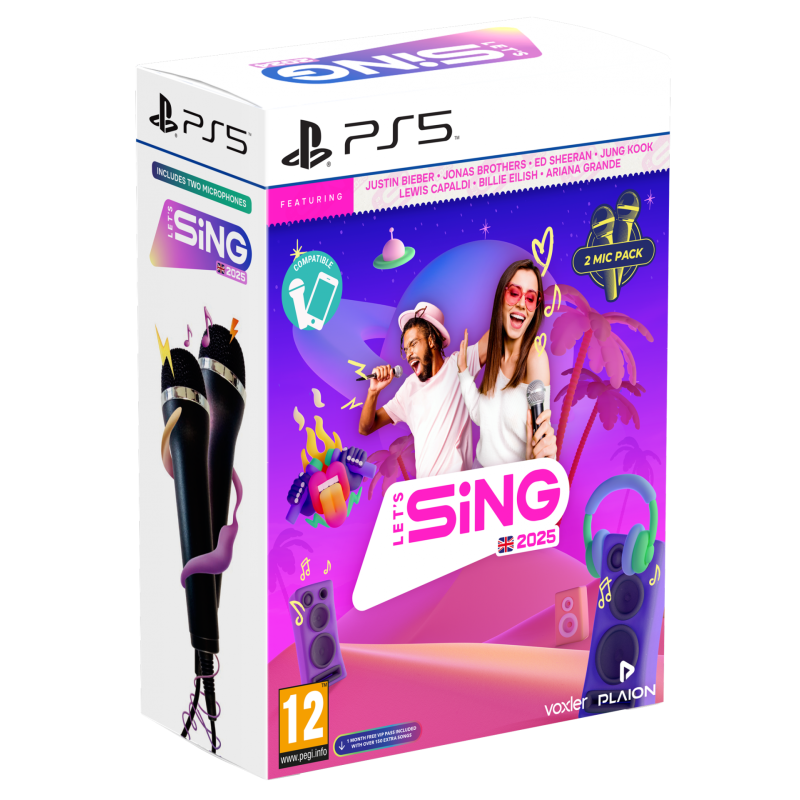 Igra Lets Sing 2025 - Double Mic Bundle (Playstation 5)
