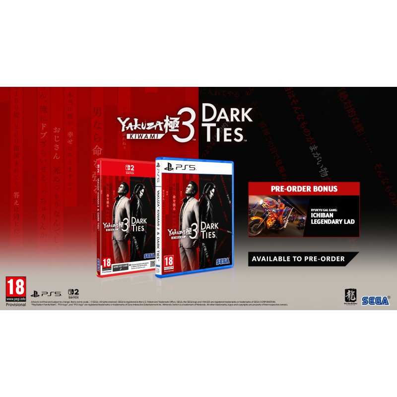Igra Yakuza Kiwami 3 & Dark Ties (Nintendo Switch 2)