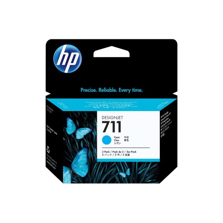 Črnilo HP CZ134A (711), 3-pack, 29 ml, cyan