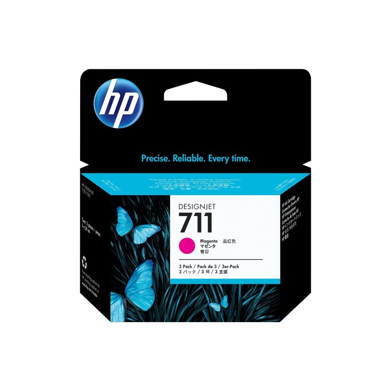 Črnilo HP CZ135A (711), 3-pack, 29 ml, magenta