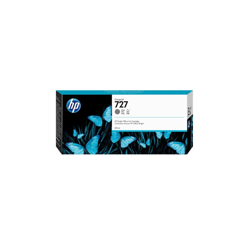 Črnilo HP F9J80A (727), 300 ml, siva