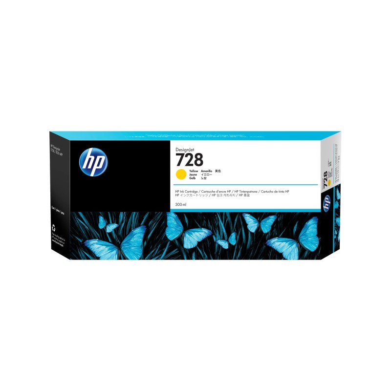 Črnilo HP F9K15A (728), 300 ml, rumena