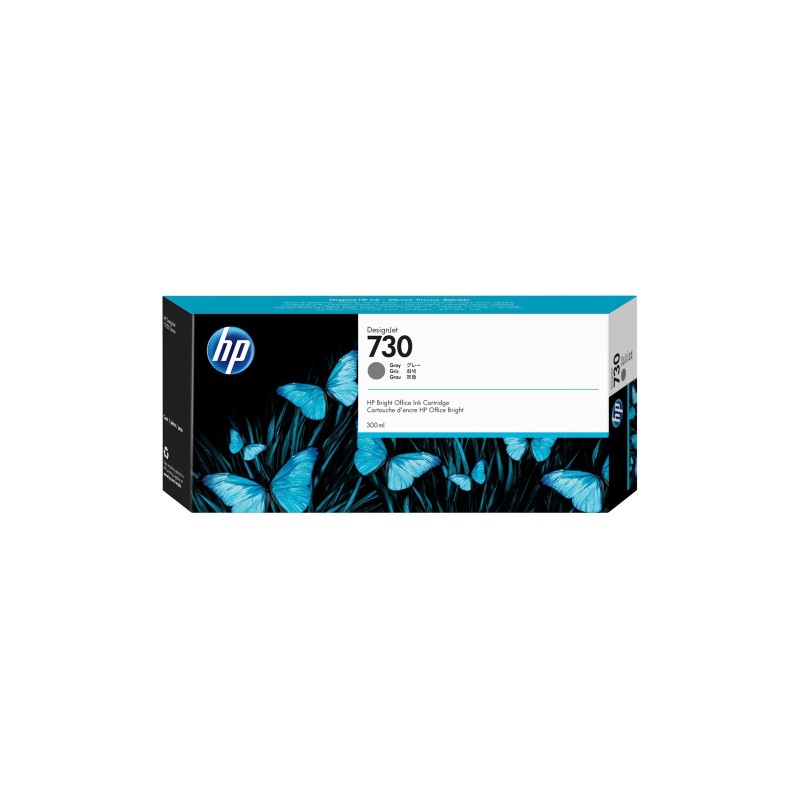 Črnilo HP P2V72A (730), 300 ml, Gray