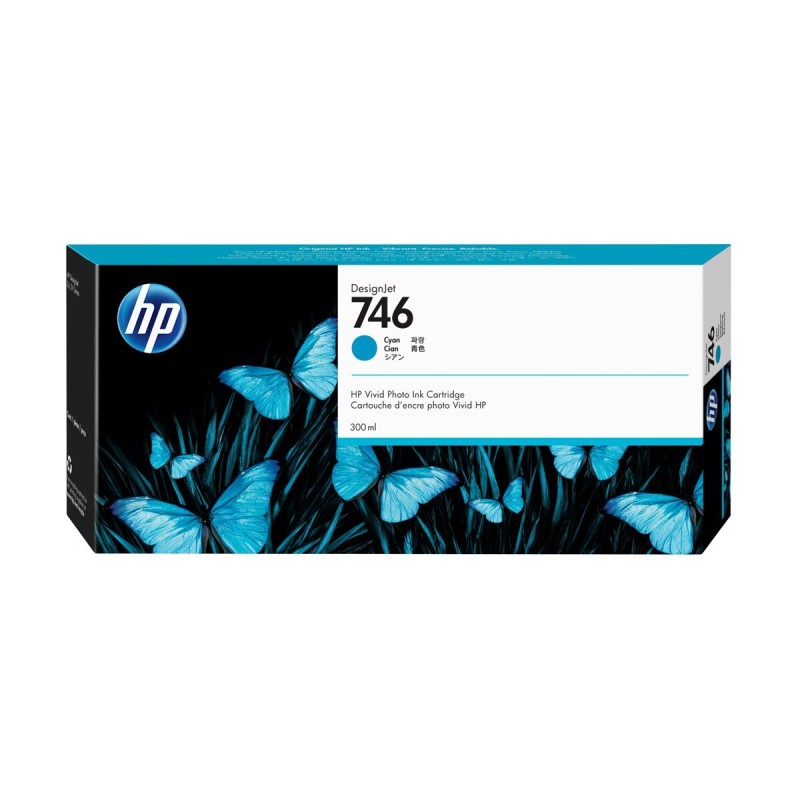 Črnilo HP P2V80A (746), 300 ml, Cyan