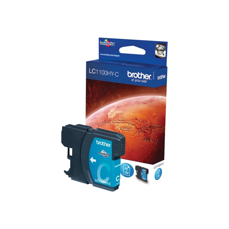 Črnilo BROTHER Ink Cartridge LC-1100HY C
