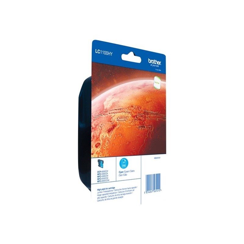 Črnilo BROTHER Ink Cartridge LC-1100HY C
