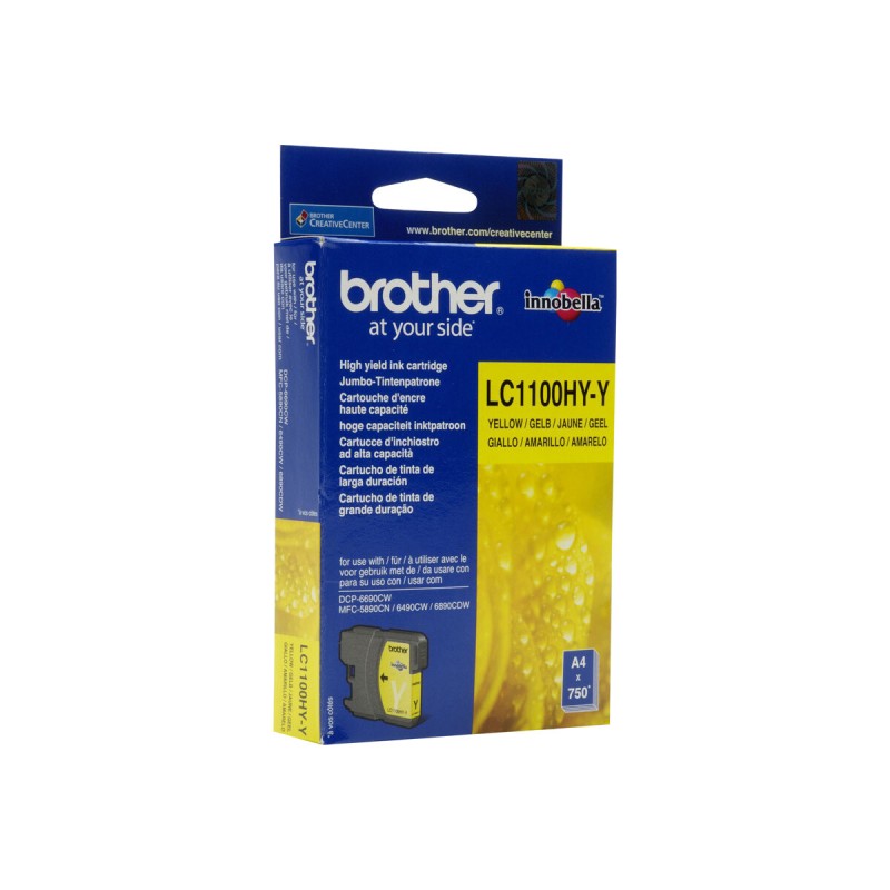 Črnilo BROTHER Ink Cartridge LC-1100HY Y