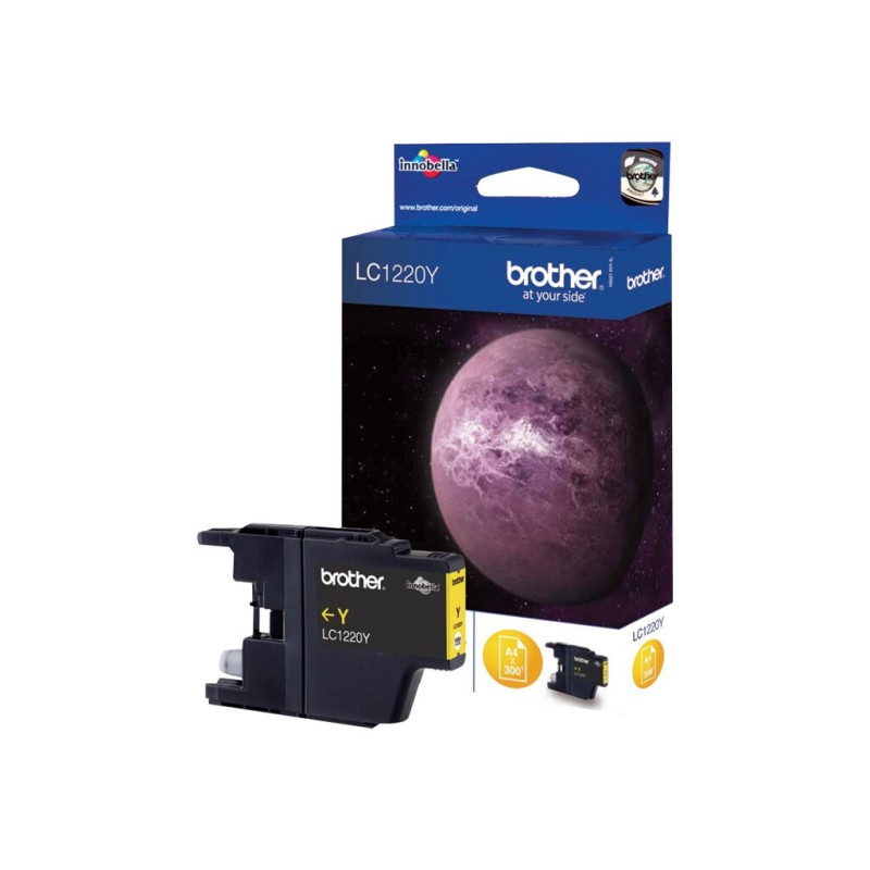 Črnilo BROTHER LC-1220 ink cartridge yellow standard capacity 300 pages 1-pack