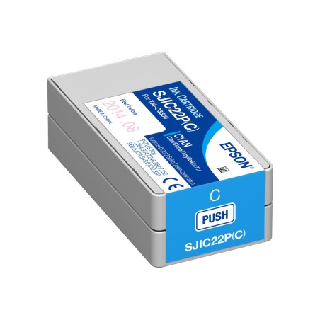 Črnilo EPSON SJIC22P(C): Ink cartridge for ColorWorks C3500 (Cyan)