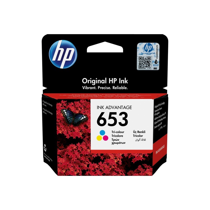 Črnilo HP 653 Tri-color Original Ink Advantage Cartridge
