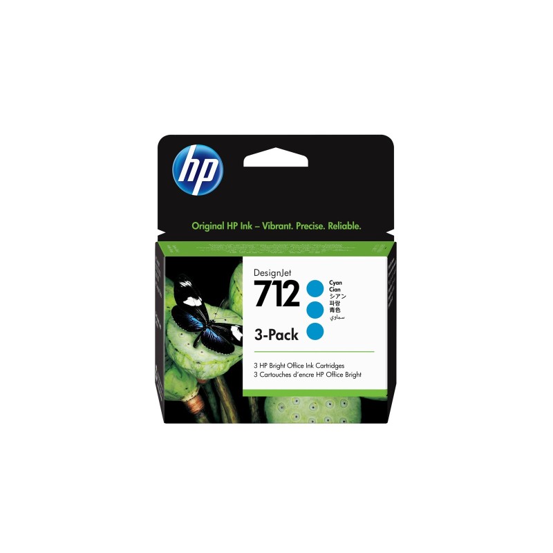Črnilo HP 712 3-Pack 29-ml Cyan DesignJet Ink Cartridge