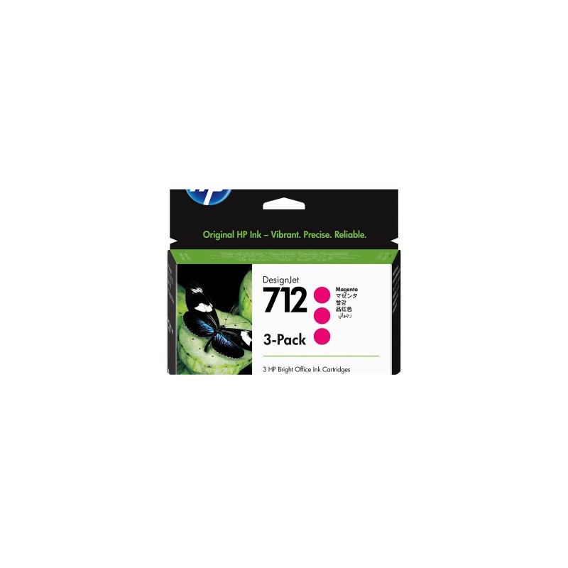 Črnilo HP 712 3-Pack 29-ml Magenta DesignJet Ink Cartridge