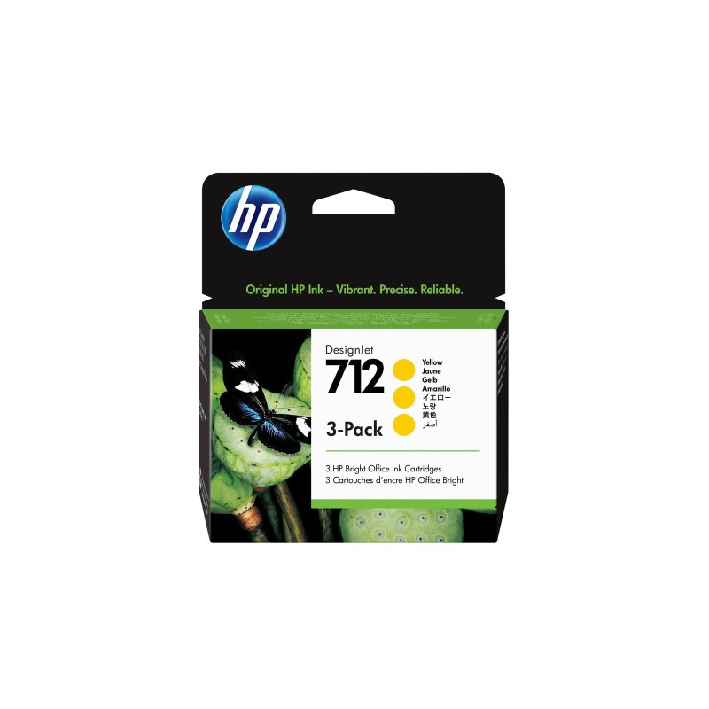 Črnilo HP 712 3-Pack 29-ml Yellow DesignJet Ink Cartridge