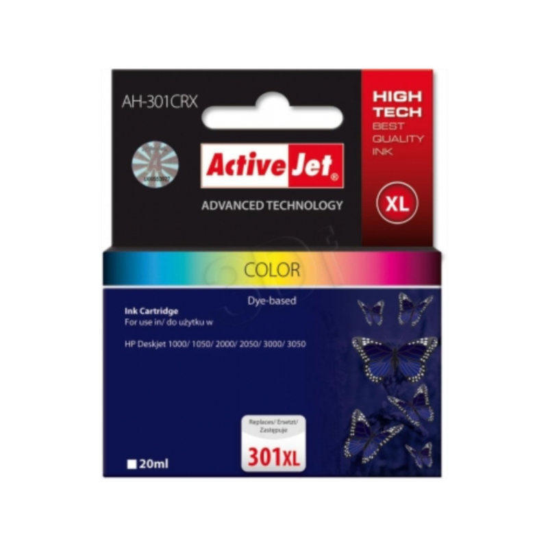 ActiveJet komplet barvnih  črnil HP CH564 301XL, AH-301CRX
