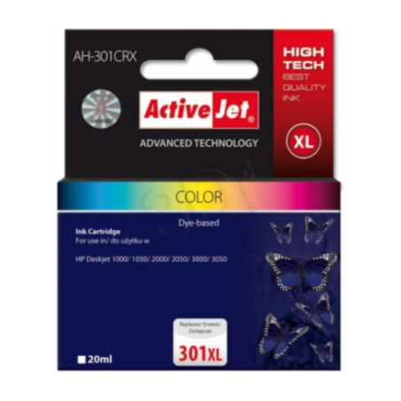 ActiveJet komplet barvnih  črnil HP CH564 301XL, AH-301CRX