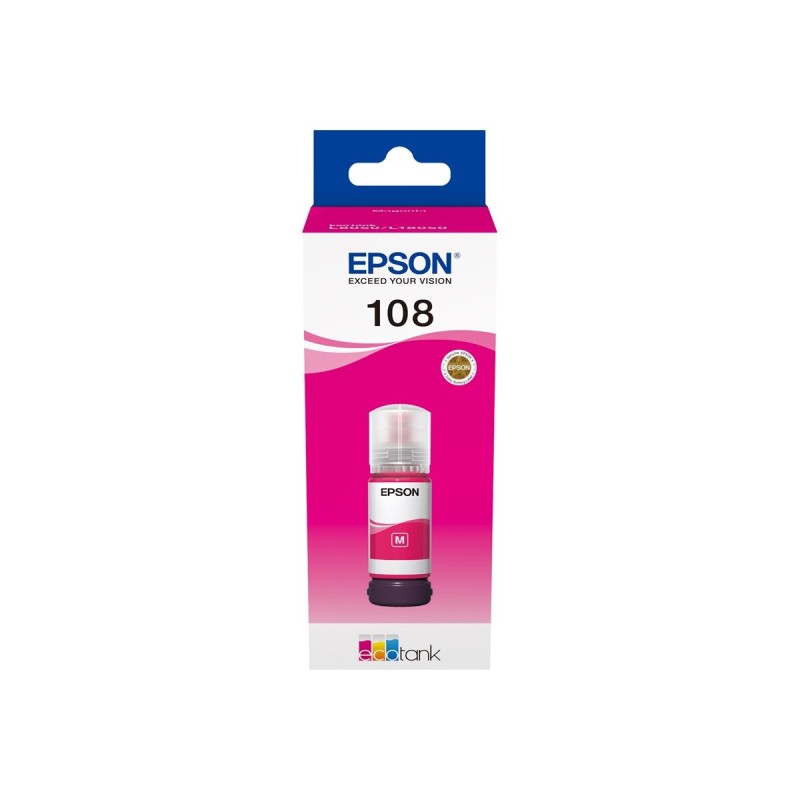 ČRNILO EPSON MAGENTA 108 STEKLENIČKA ZA L8050 tiskalnik