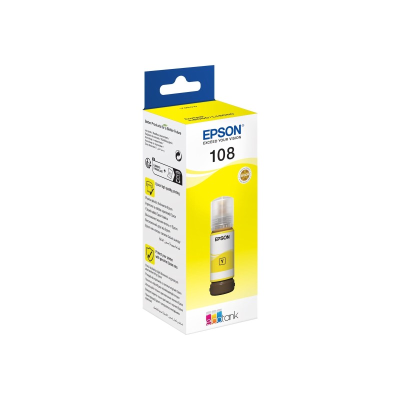ČRNILO EPSON YELLOW 108 STEKLENIČKA ZA L8050 tiskalnik