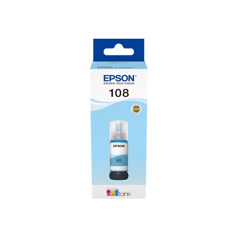 ČRNILO EPSON LIGHT CYAN 108 STEKLENIČKA ZA L8050 tiskalnik