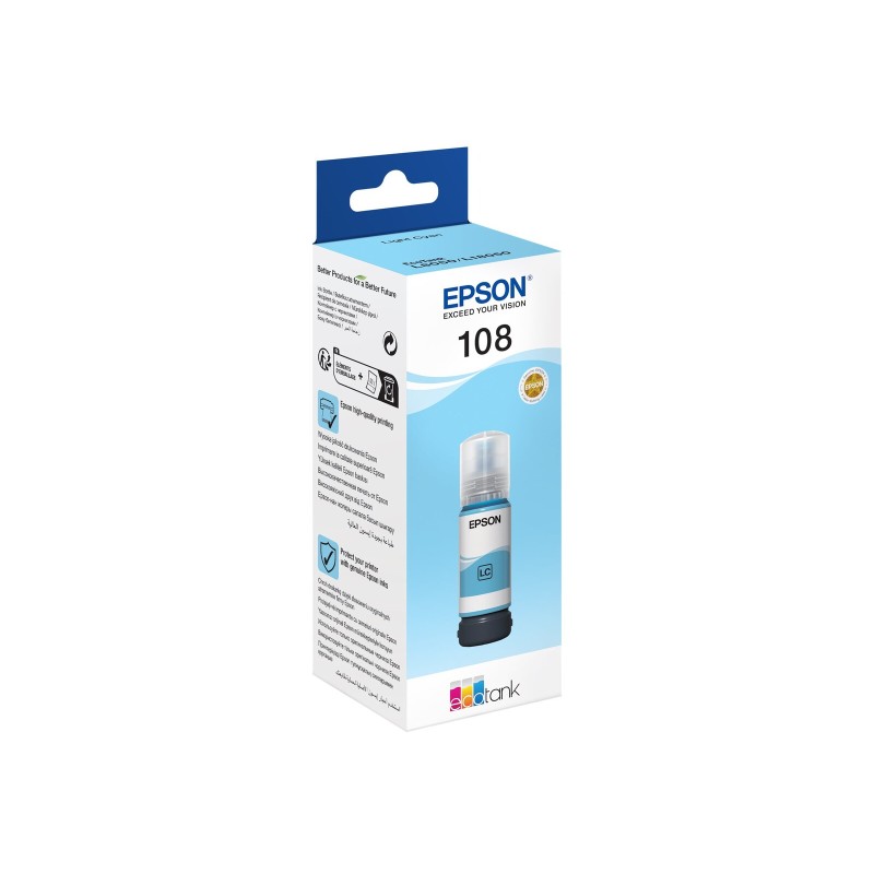 ČRNILO EPSON LIGHT CYAN 108 STEKLENIČKA ZA L8050 tiskalnik