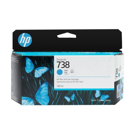 Kartuša HP 738 130-ml, cyan
