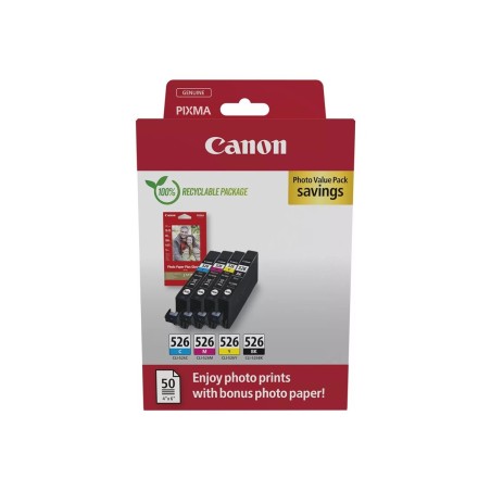Črnilo CANON CLI-526, komplet + fotopapir