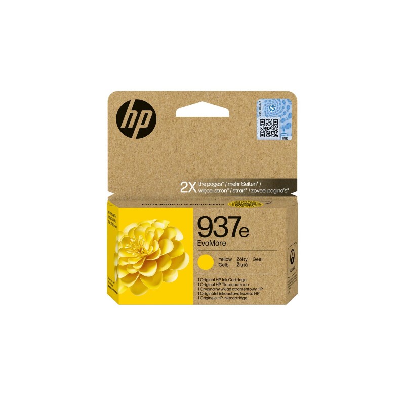 Črnilo HP 937e EvoMore, rumena
