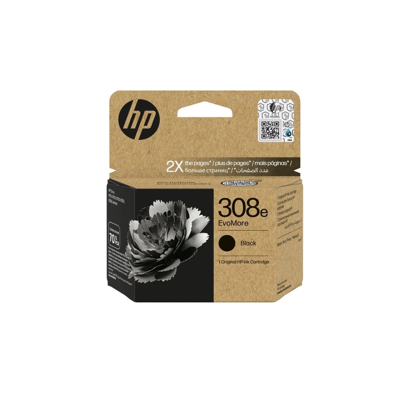 Črnilo HP 308e EvoMore, črno