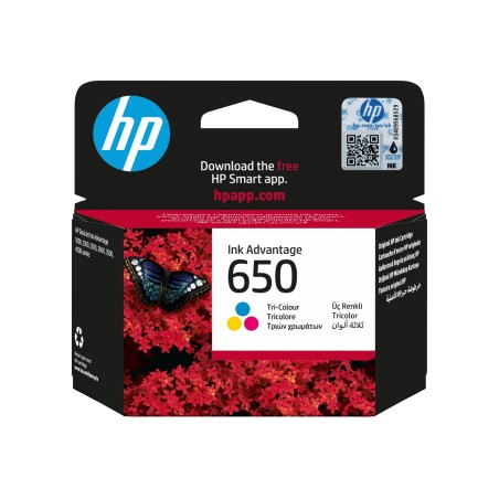 Črnilo HP 650 Tri-color (cyan, škrlatna, rumena)
