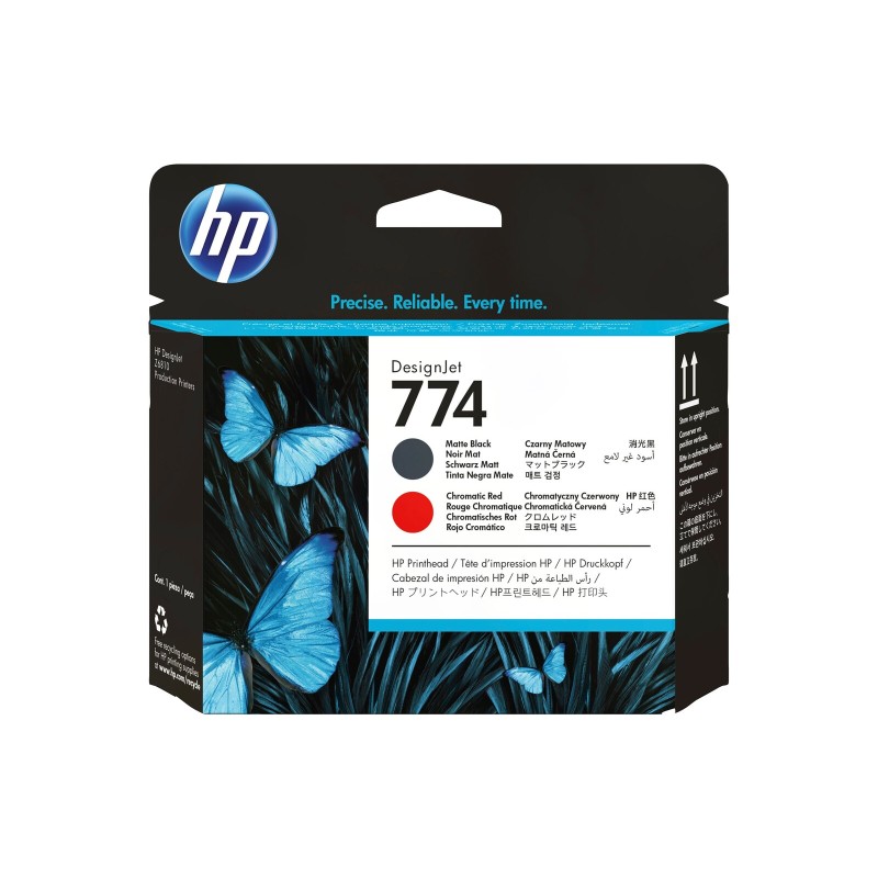 Tiskalna glava HP 774, mat črna/kromatično rdeča
