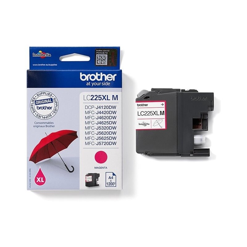 Črnilo Brother LC-225 M magenta XL, LC225XLM