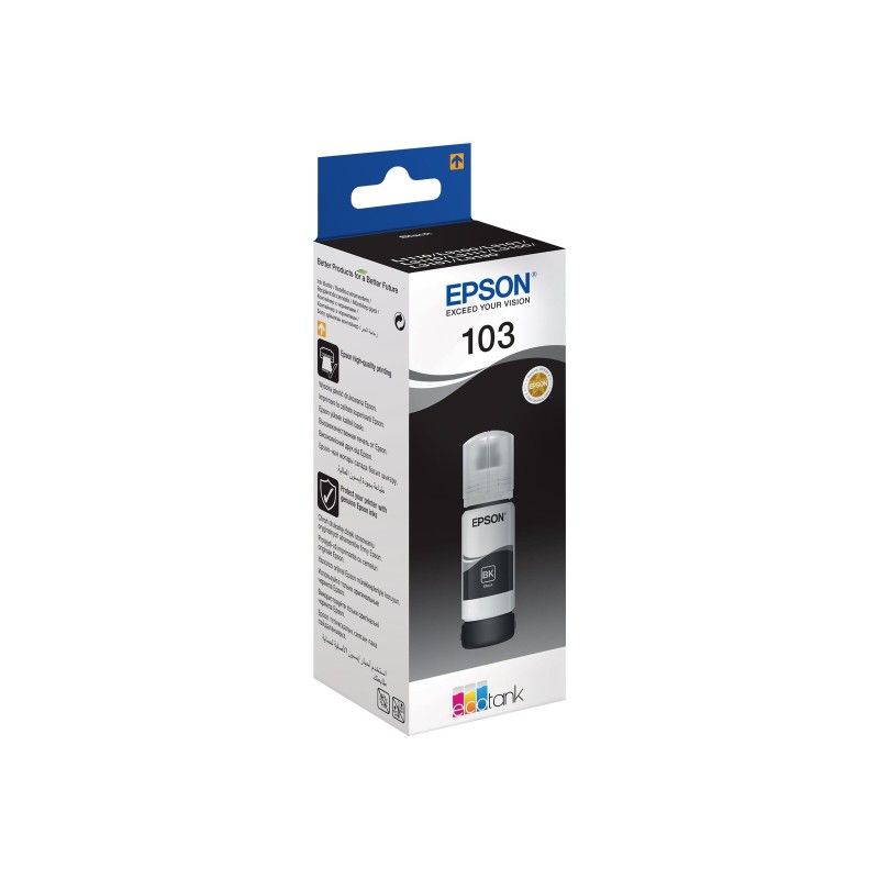 Črnilo Epson 103 črna steklenička 65ml, C13T00S14A