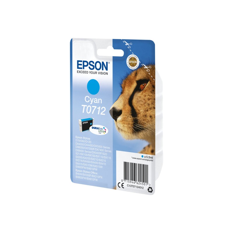 Črnilo Epson C13T07124012, cyan