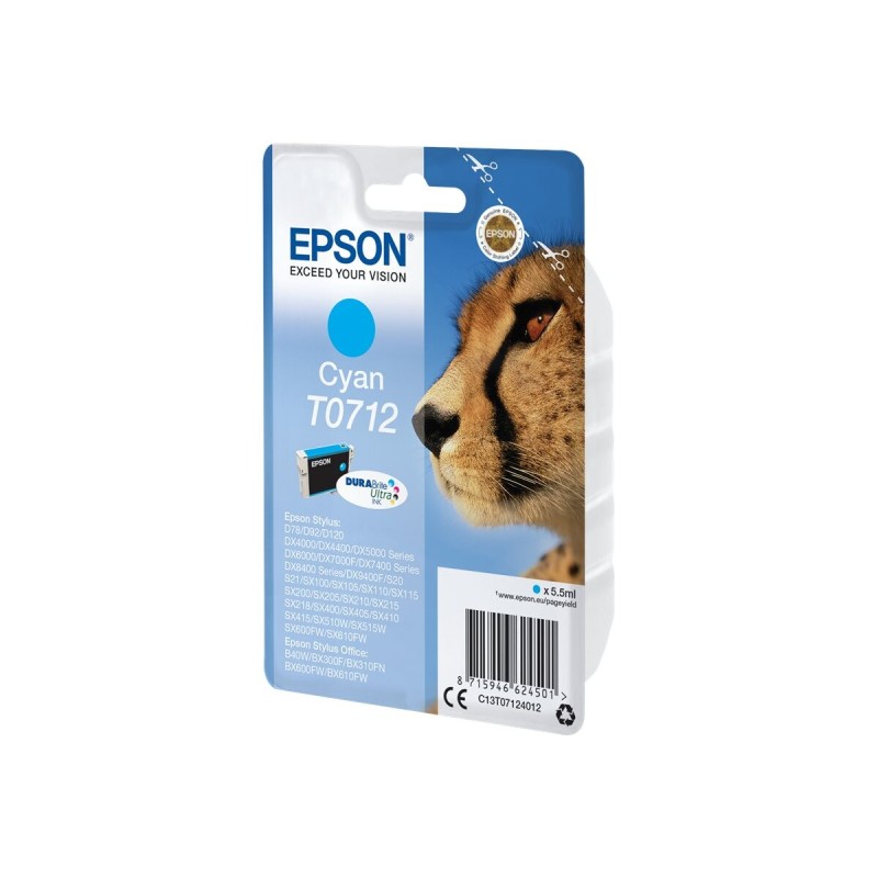 Črnilo Epson C13T07124012, cyan
