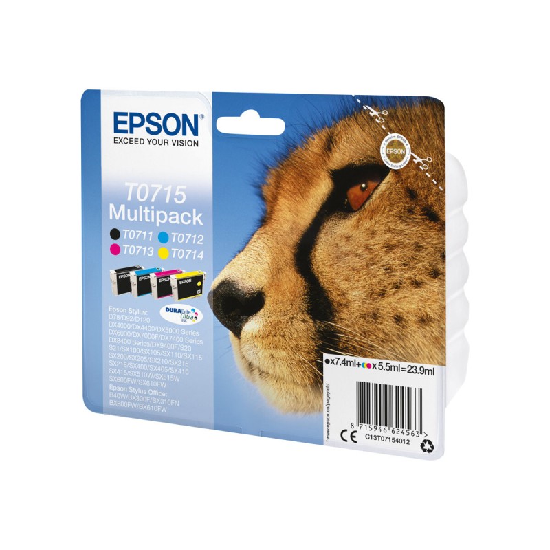 Črnilo Epson C13T07154012, komplet vseh barv