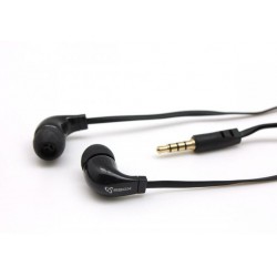 Slušalke ušesne stereo z mikrofonom EP-038B črne SBOX