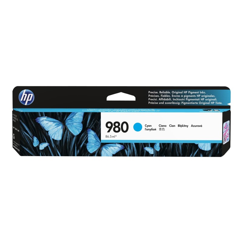 Črnilo HP 980 (D8J07A), modra (cyan)