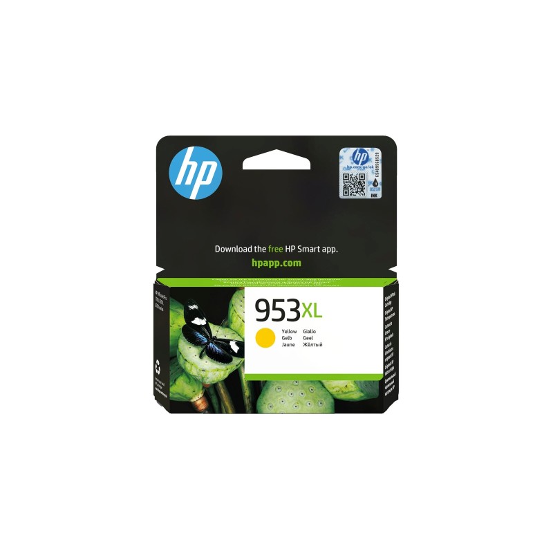 Črnilo HP 953 XL yellow, 1600 strani, F6U18AE