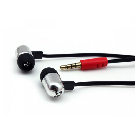 Slušalke ušesne stereo z mikrofonom EP-044S srebrne SBOX