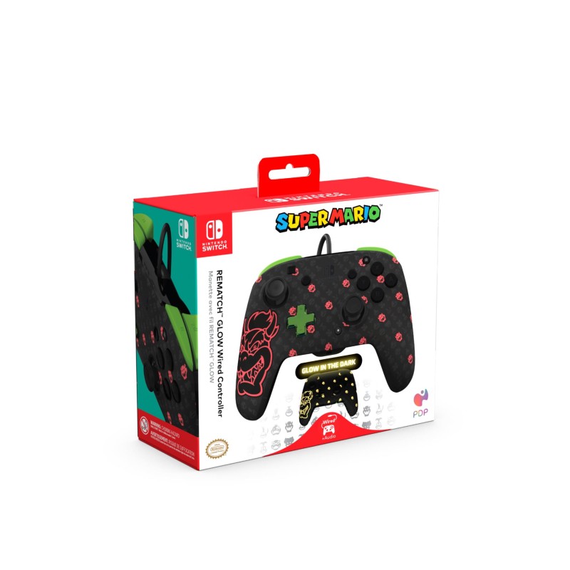 Kontroler PDP REMATCH - BOWSER GLOW, Switch